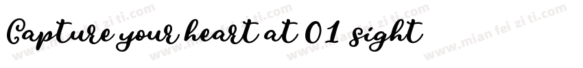 Capture your heart at 01 sight字体转换